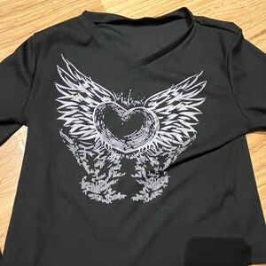 Y2K Winged Heart Long Sleeve